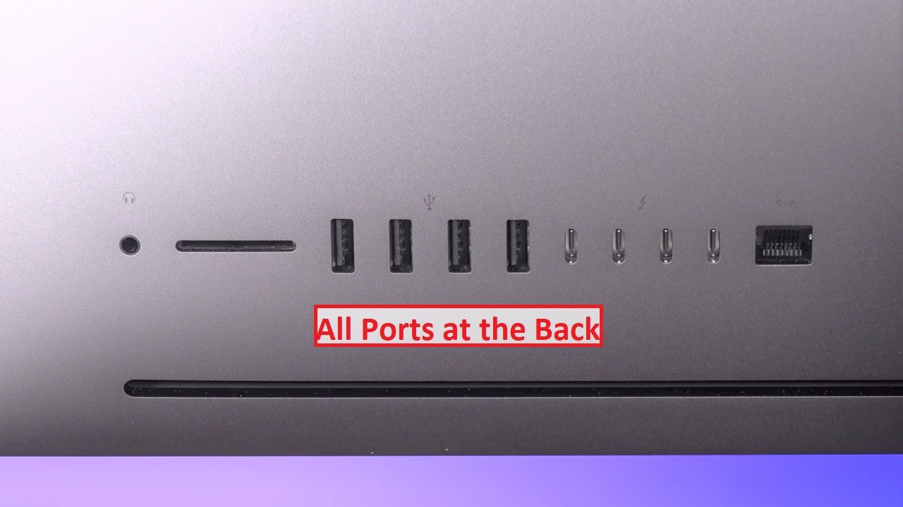 Apple iMac Pro Back Ports