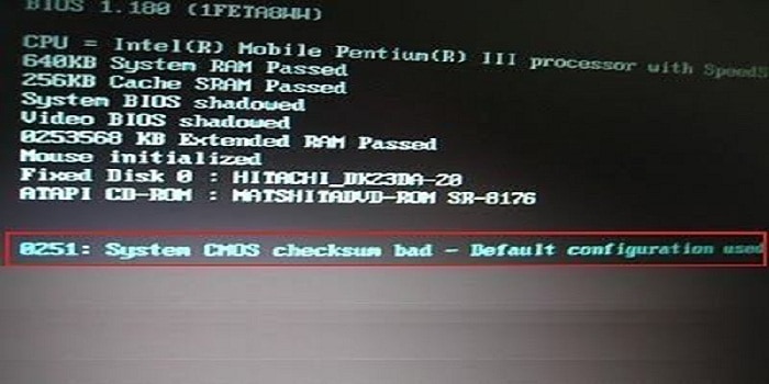 How To Invalidate The CMOS Checksum Manually