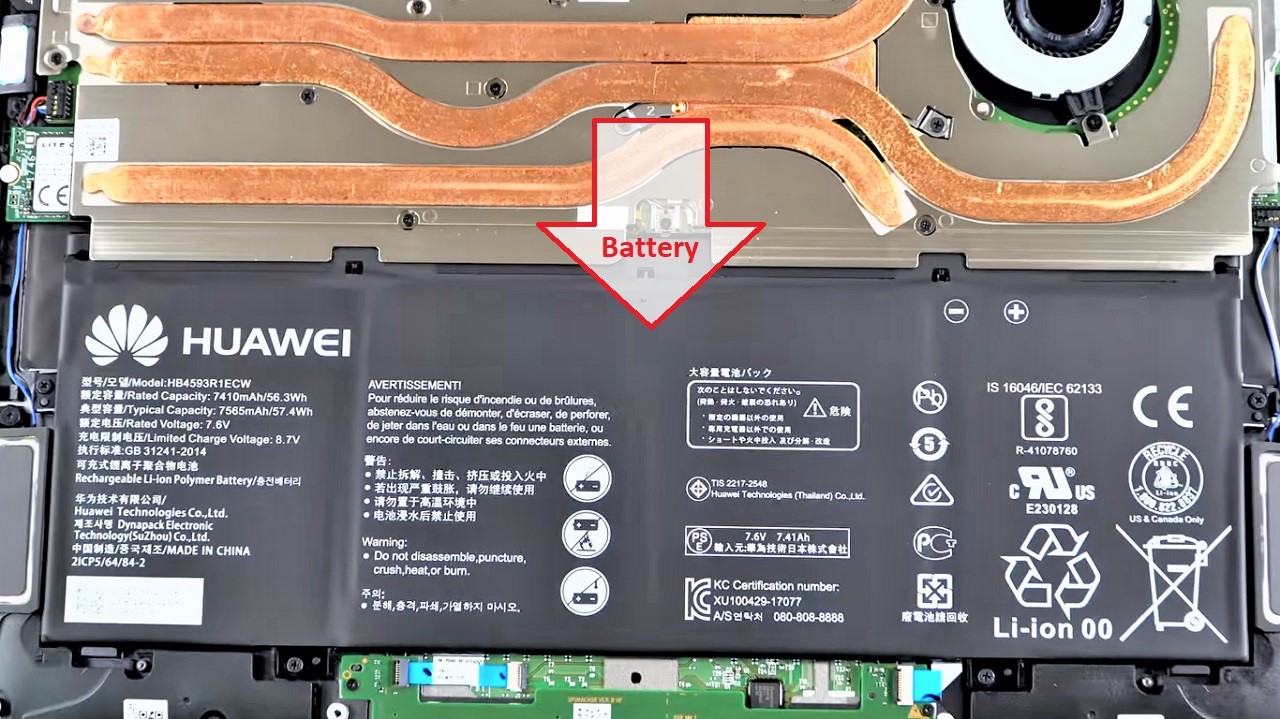 Huawei MateBook X Pro Battery