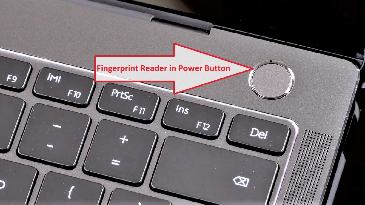 Huawei MateBook X Pro Power Button