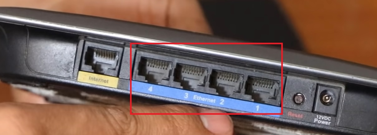 LAN port or Ethernet port