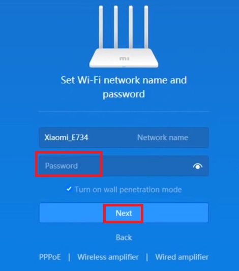 Set wi-fi password
