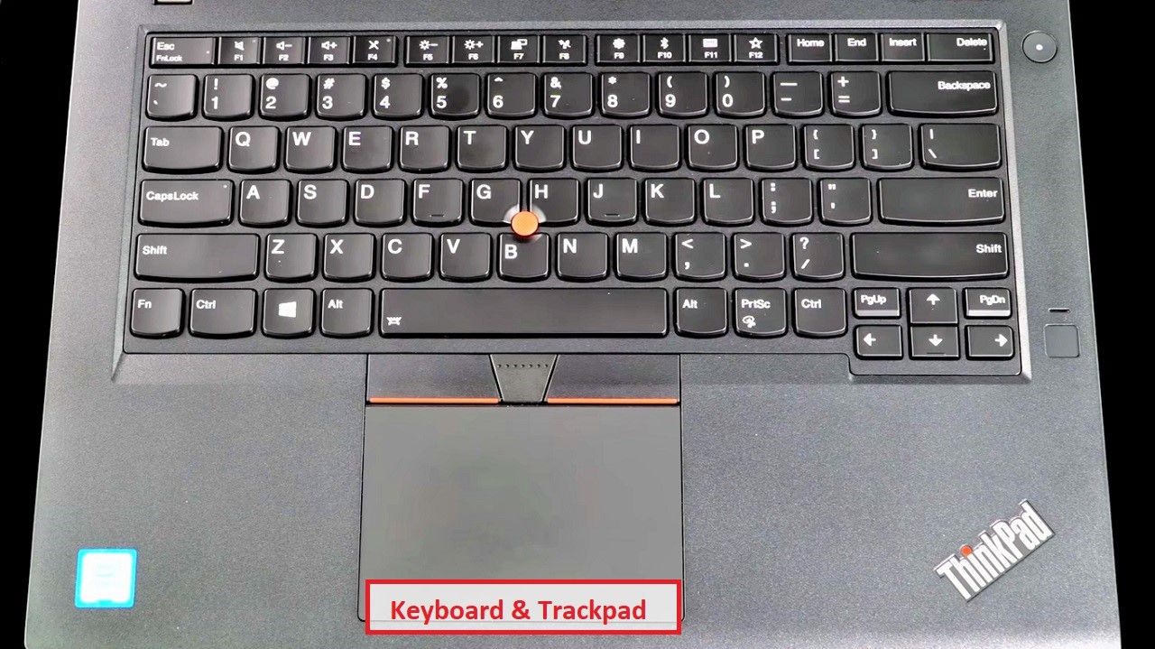 Lenovo Thinkpad T480 Keyboard and Trackpad