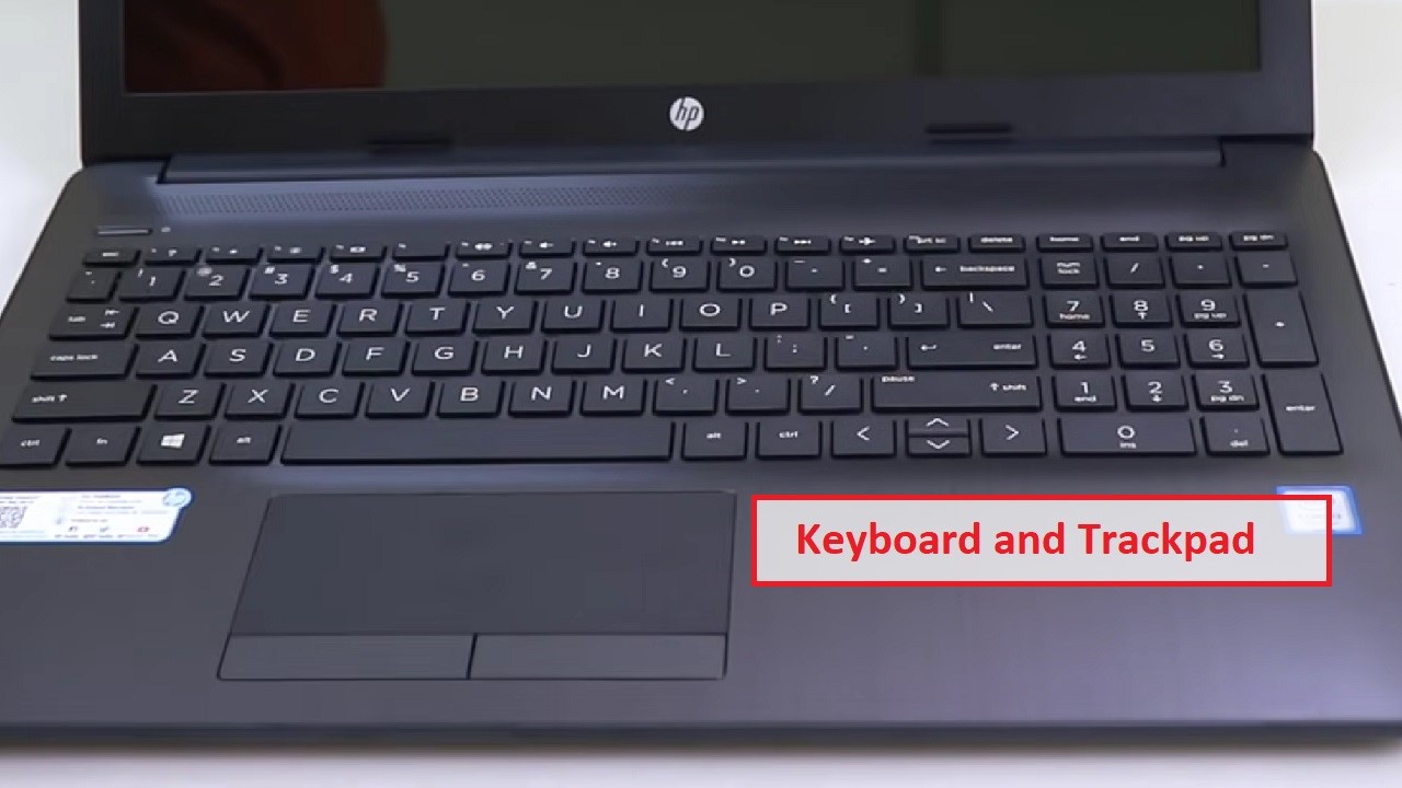 HP 15.6 Inch Touch Screen Laptop Keyboard and trackpad