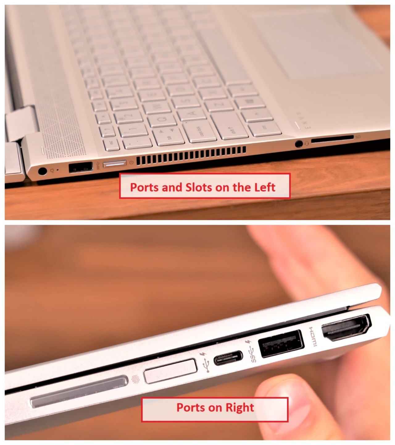 HP Envy x360 Laptop Ports
