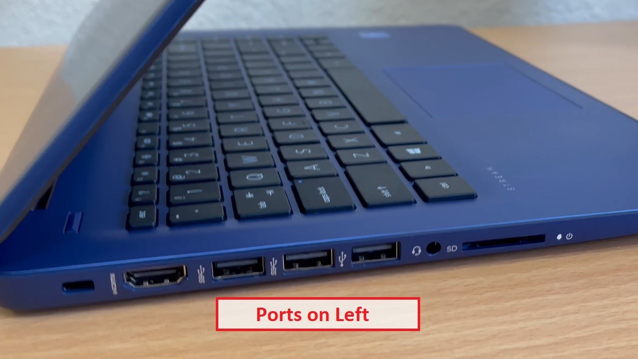 HP Stream 14 Inch Laptop Ports