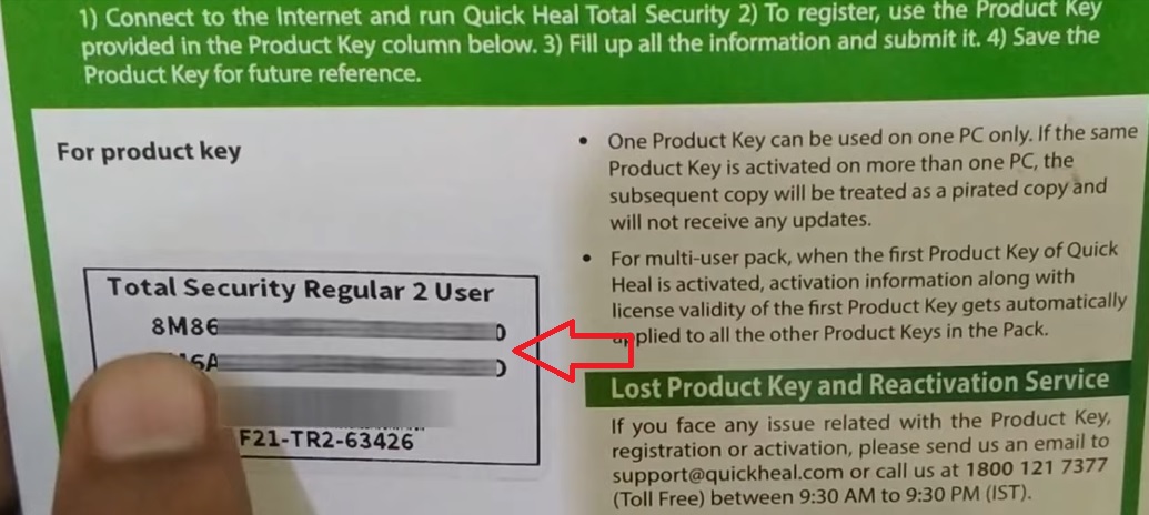 product key will usually be on the back of the CD cover