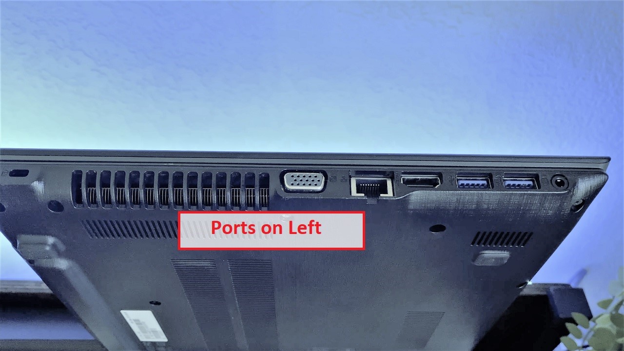 Acer Aspire E15 Left Ports
