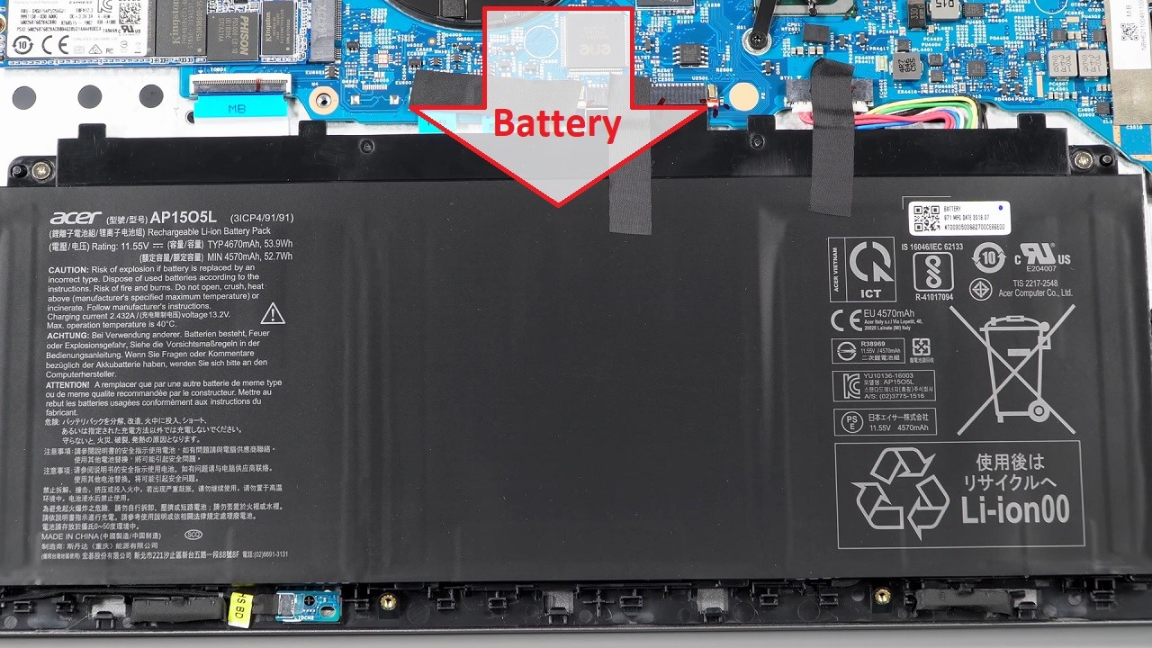 Acer Spin 5 Battery