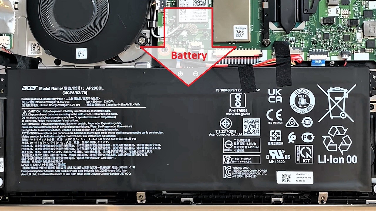 Acer Swift 3 Battery