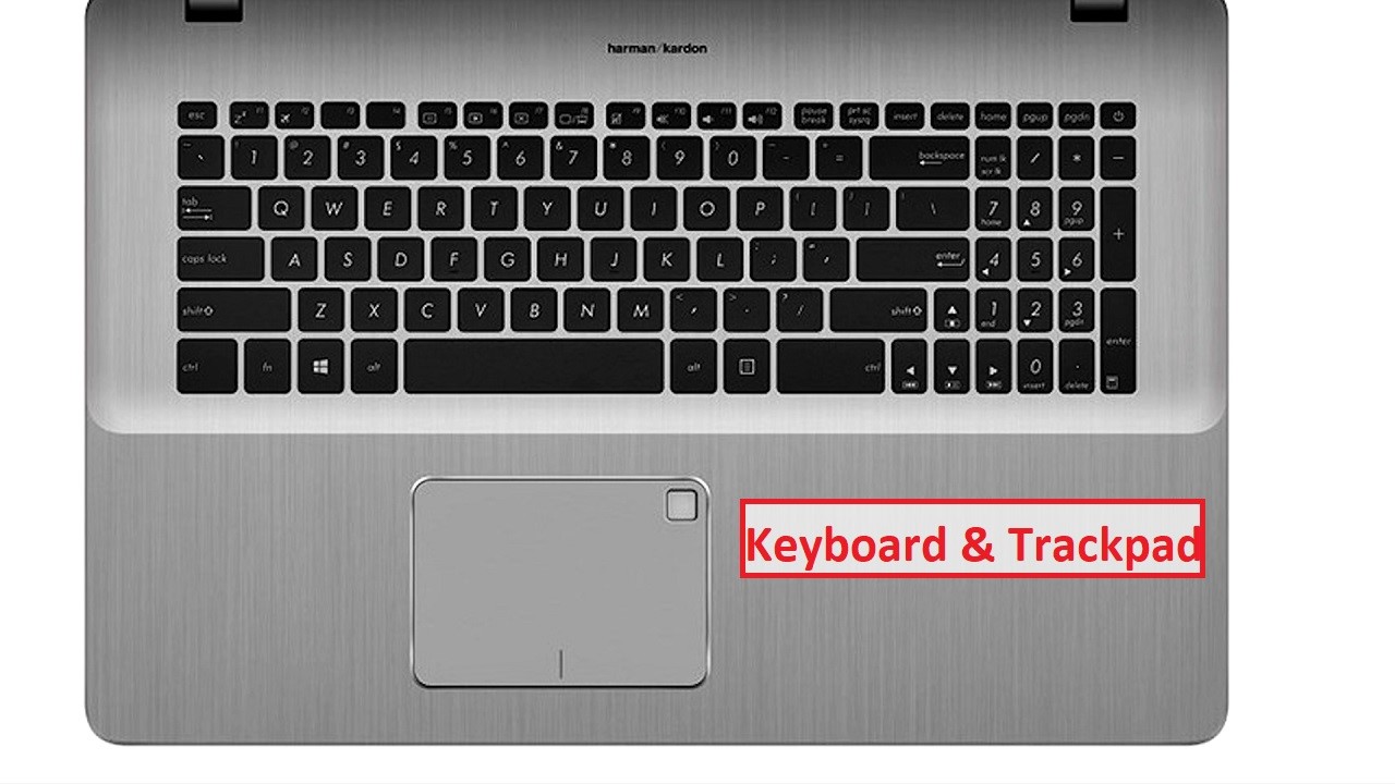 Asus VivoBook Pro Keyboard and Trackpad