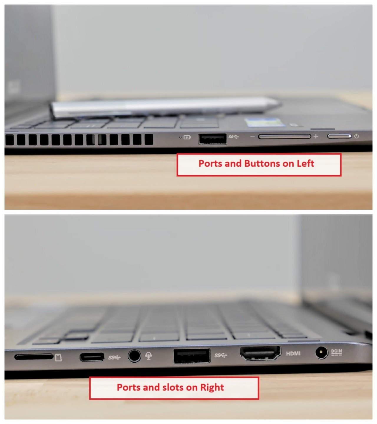 Asus ZenBook Flip 14 UX461FN Ports