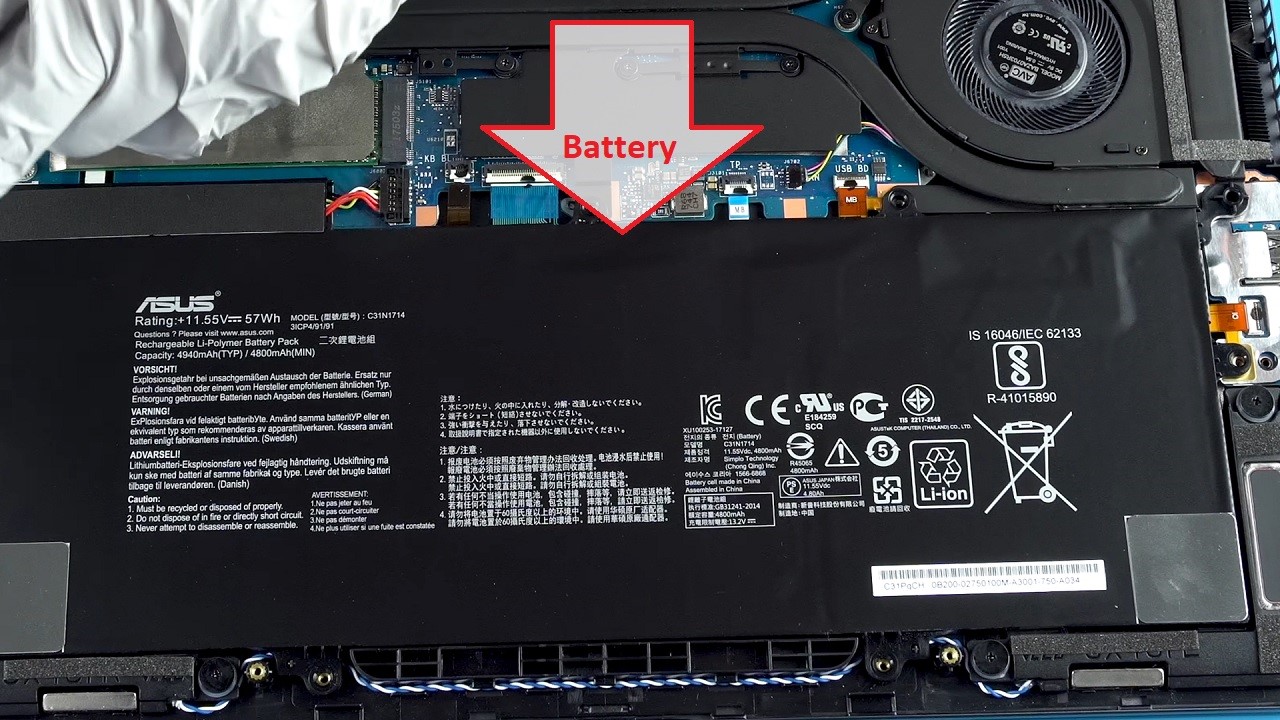Asus ZenBook Flip 14 UX461FN Battery