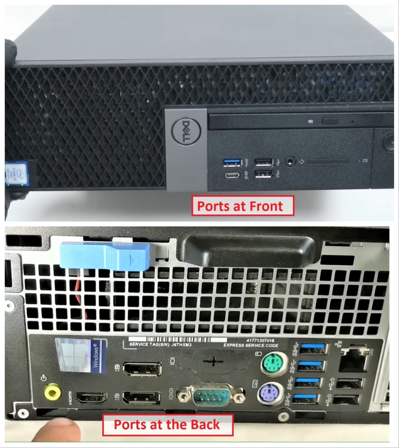 Dell OptiPlex 7050 Desktop Ports