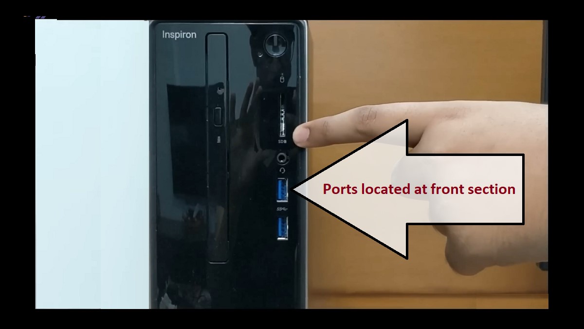 Dell Inspiron 3470 Desktop Front Ports