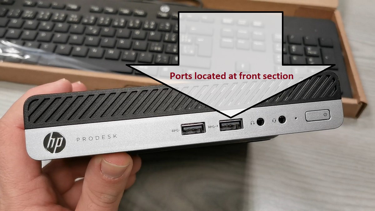 HP ProDesk 405 G4 Front Ports