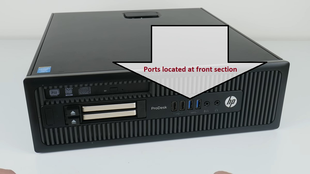 HP ProDesk 600 G1 Front Ports
