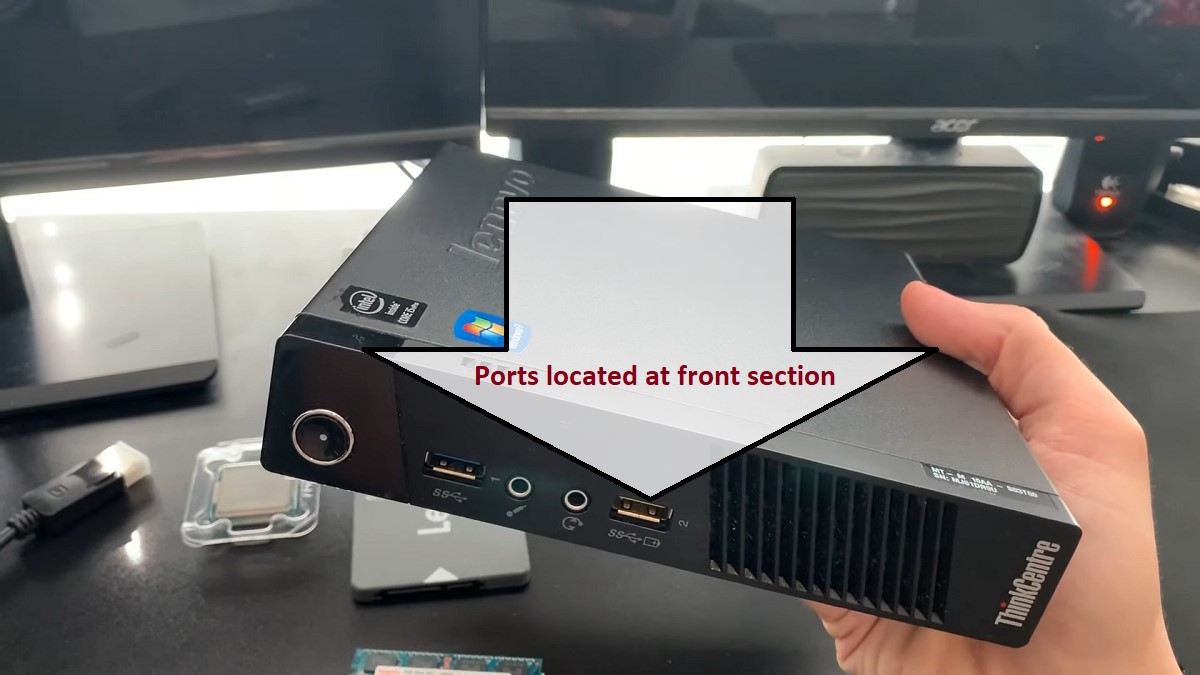 Lenovo ThinkCentre M93P Front {orts