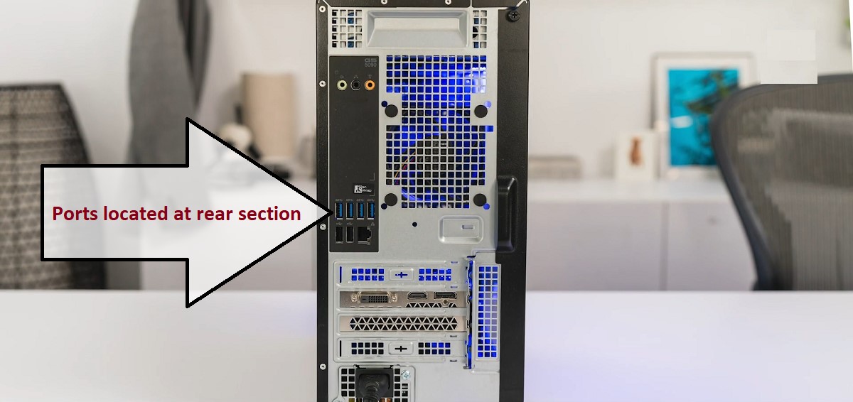 Dell G5 5090 Desktop Rear Ports