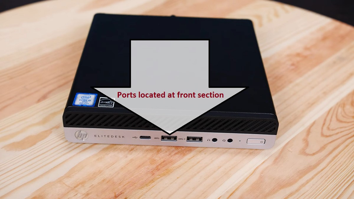 HP EliteDesk 800 G4 Front Ports