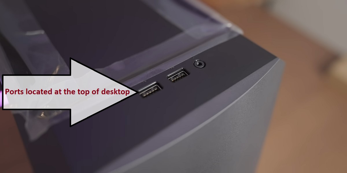 Asus ROG Strix GL10DH Gaming Desktop Top Ports