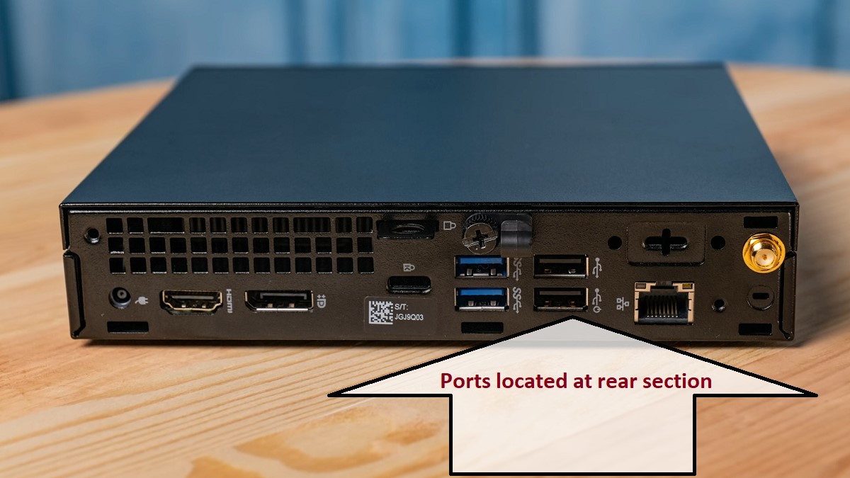 Dell OptiPlex 3070 Desktop Rear Ports