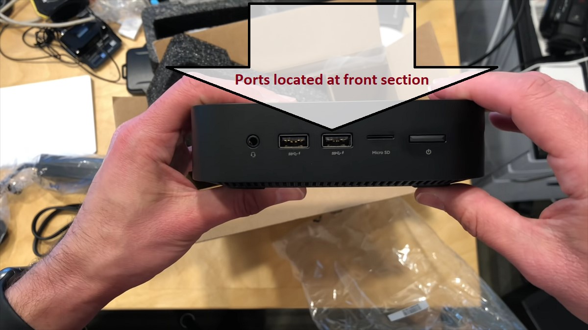 HP Chromebox G2 Front Ports