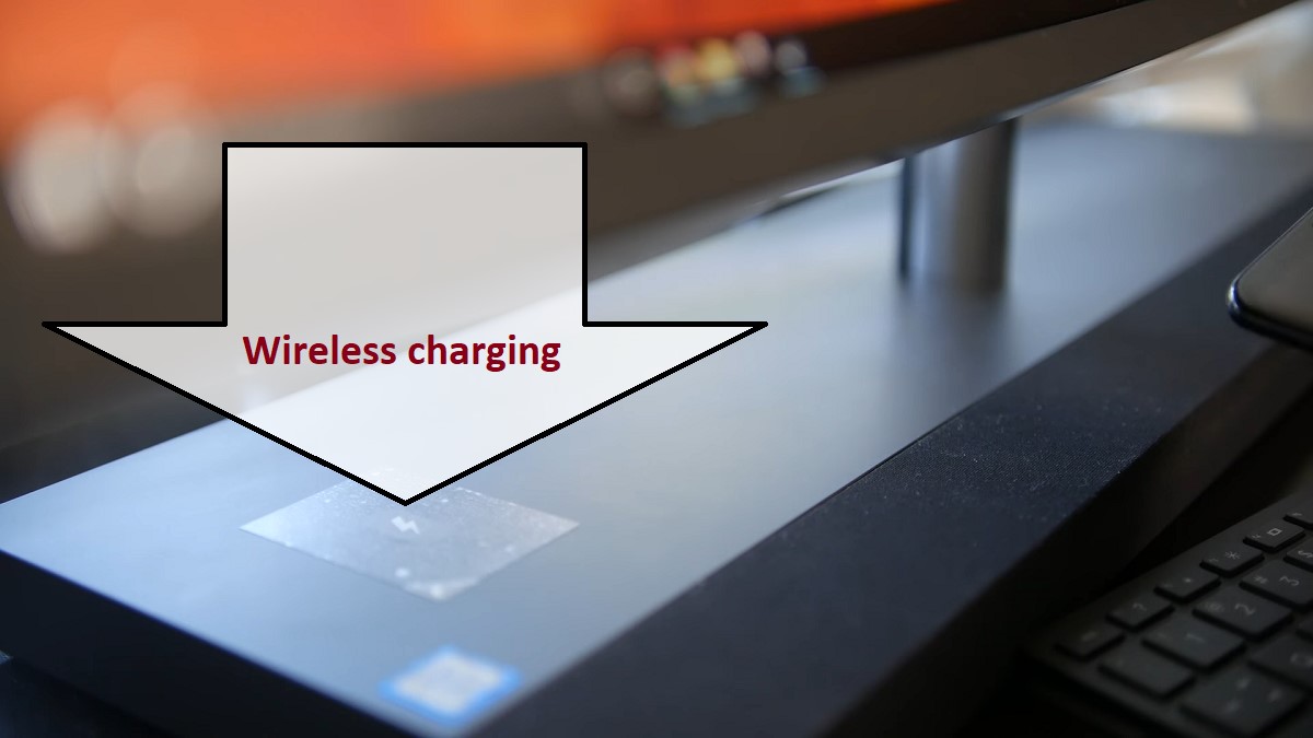 HP Envy Curved AIO 34 Wireless Charging