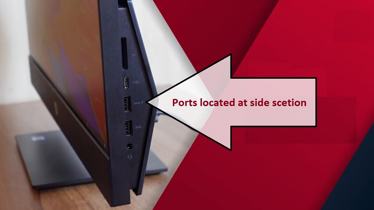 HP ProOne 600 G5 AIO Side Ports