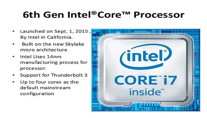What is 6th Generation Processor