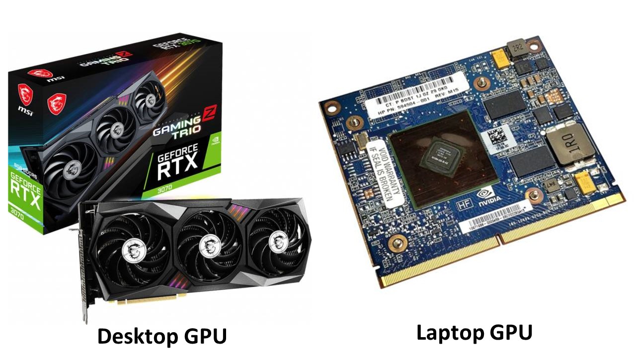 Differences Between Desktop and Laptop GPU