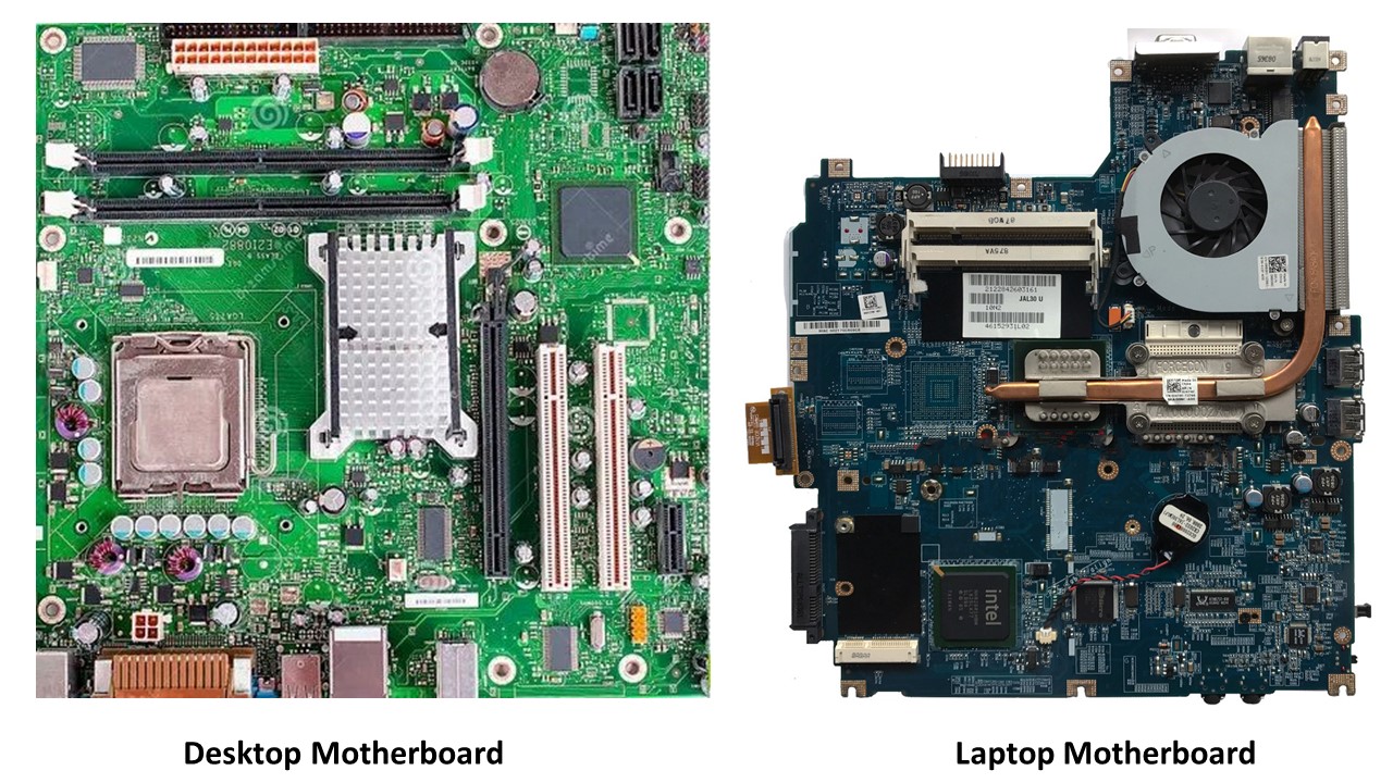 Differences Between Desktop and Laptop Motherboard