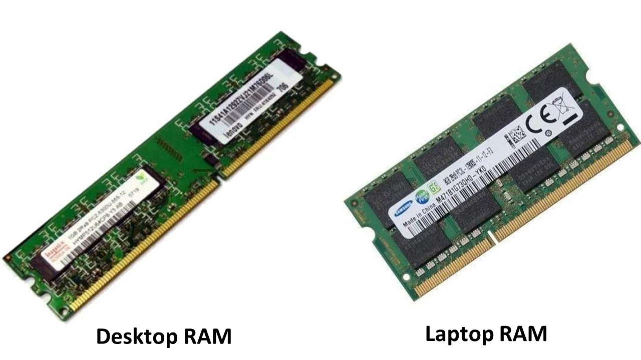 Differences Between Desktop and Laptop RAM
