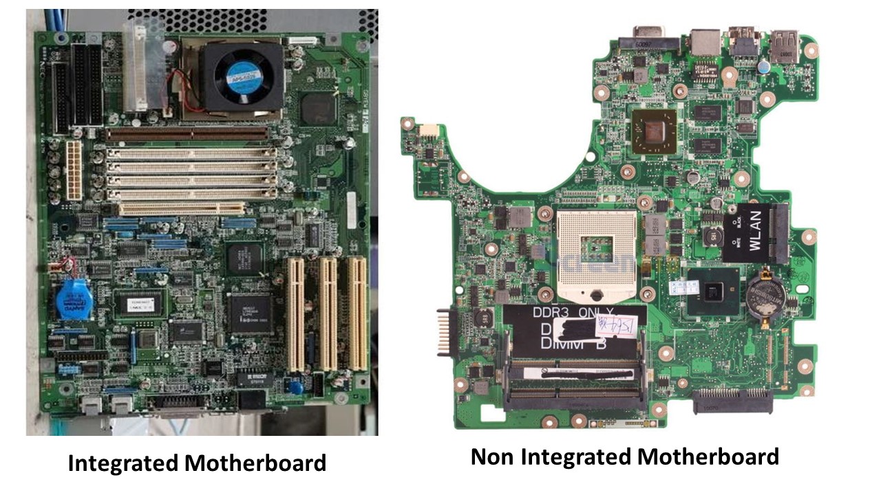 Differences Between Integrated & Non Integrated Motherboard
