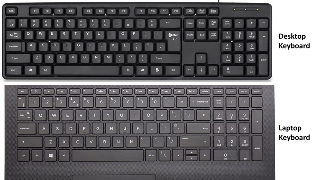 Differences Between Laptop and Desktop Keyboard
