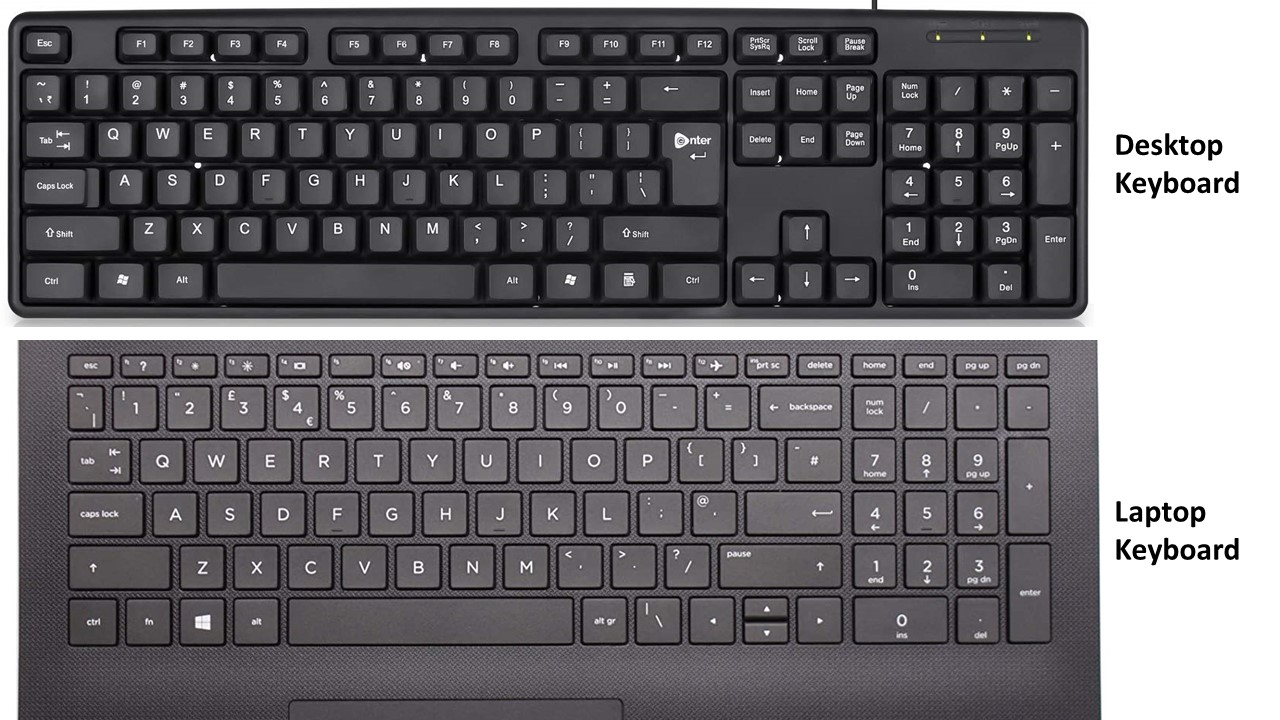 Differences Between Laptop and Desktop Keyboard
