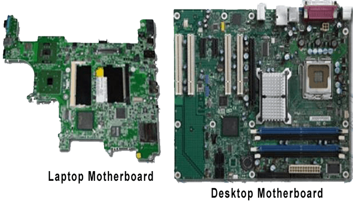 Differences between Desktop and Laptop Motherboard