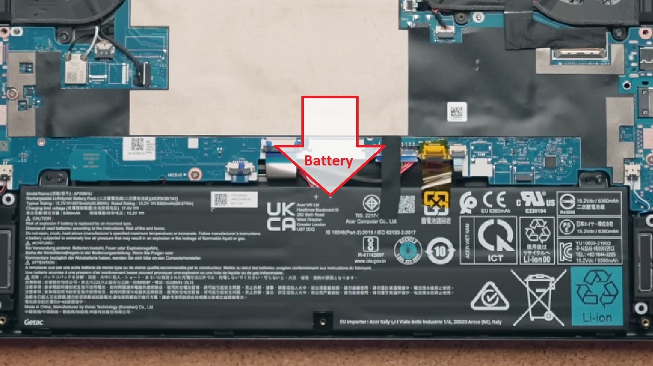 Acer Predator Triton 500 Gaming Laptop Battery