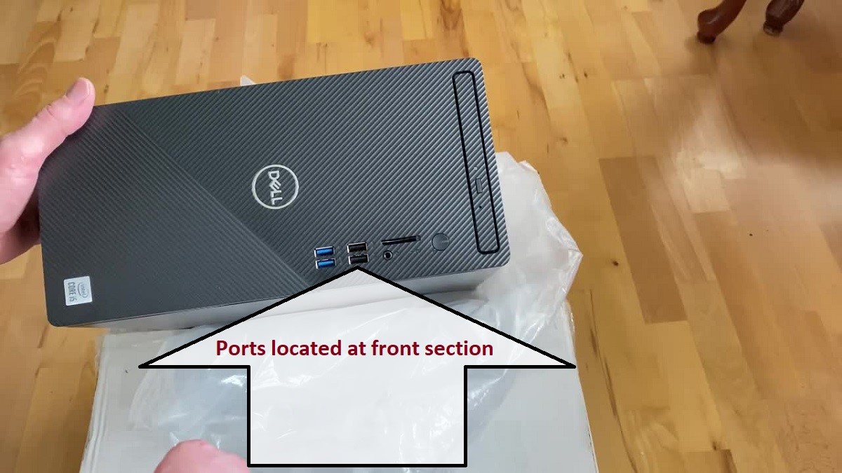 Dell Inspiron 3880 Desktop Front Ports