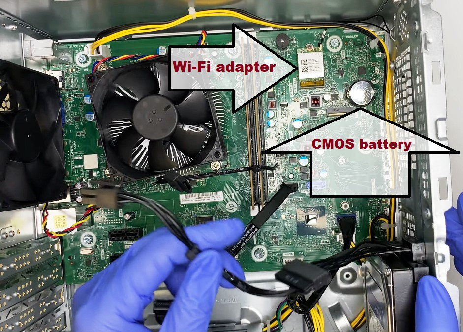 HP Envy TE01-1022 Desktop Wifi Adapter and CMOS battery
