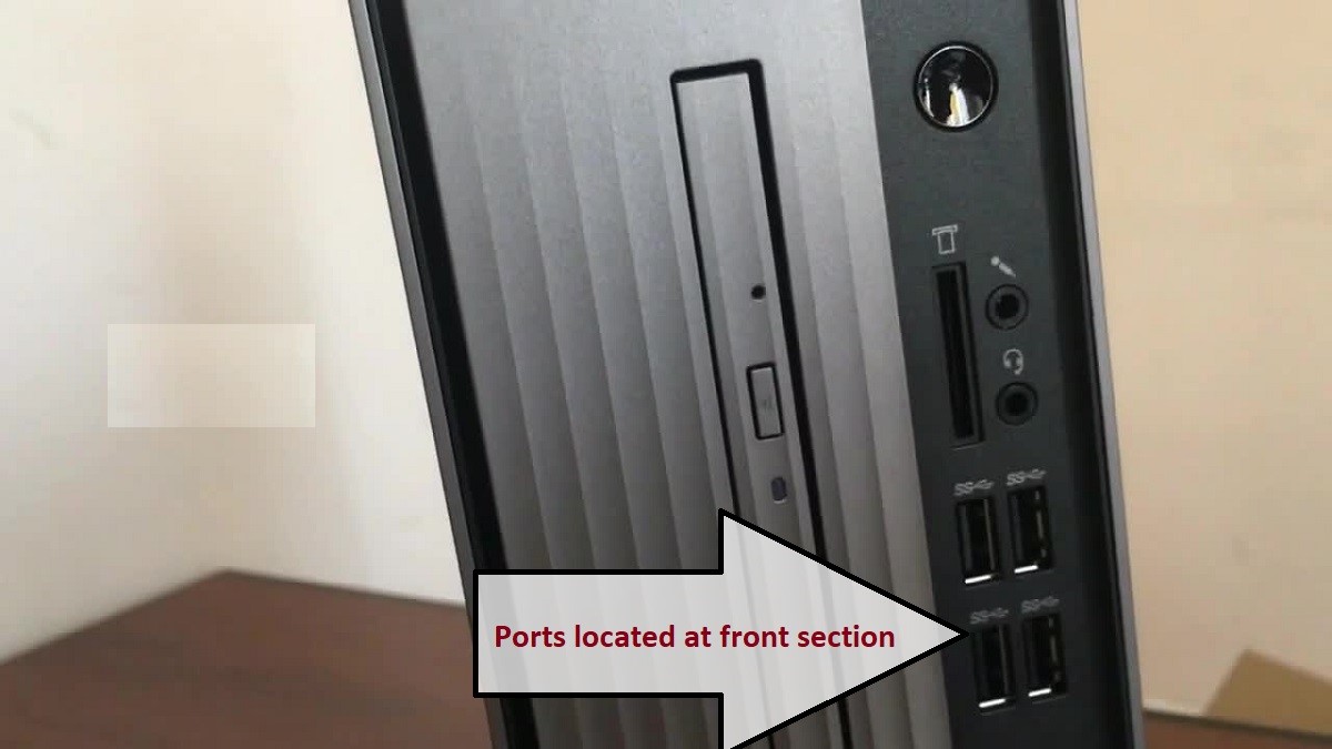 Lenovo IdeaCentre 3 Tower Desktop Front Ports