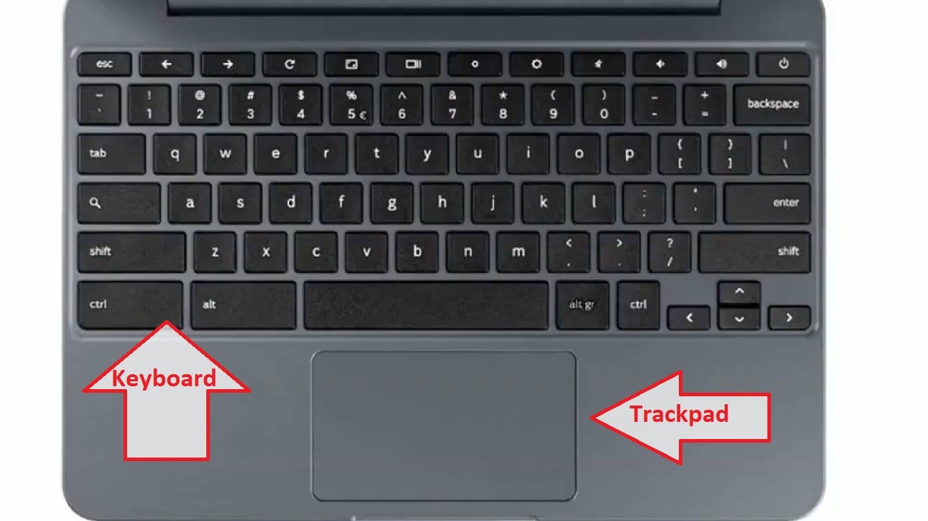Samsung Chromebook 3 Keyboard and Trackpad