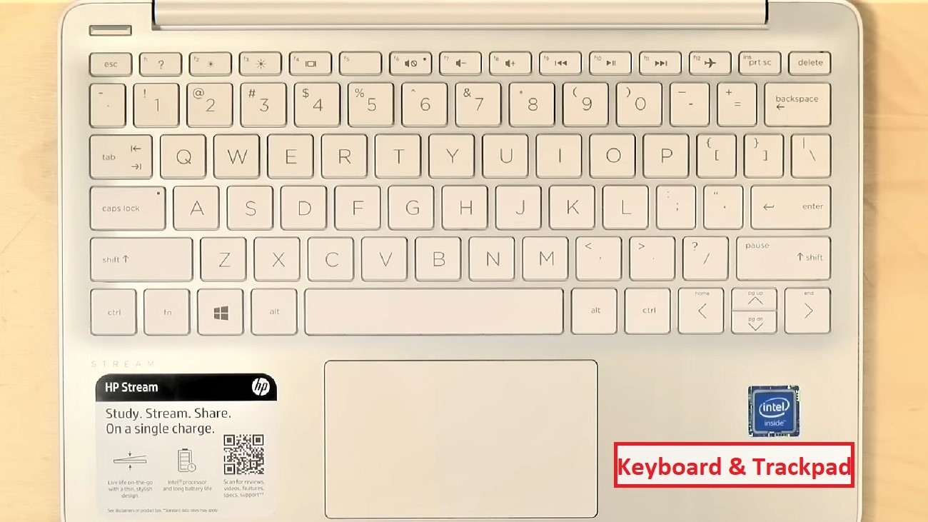 HP Stream 11-AK0020NR Laptop Keyboard and Trackpad