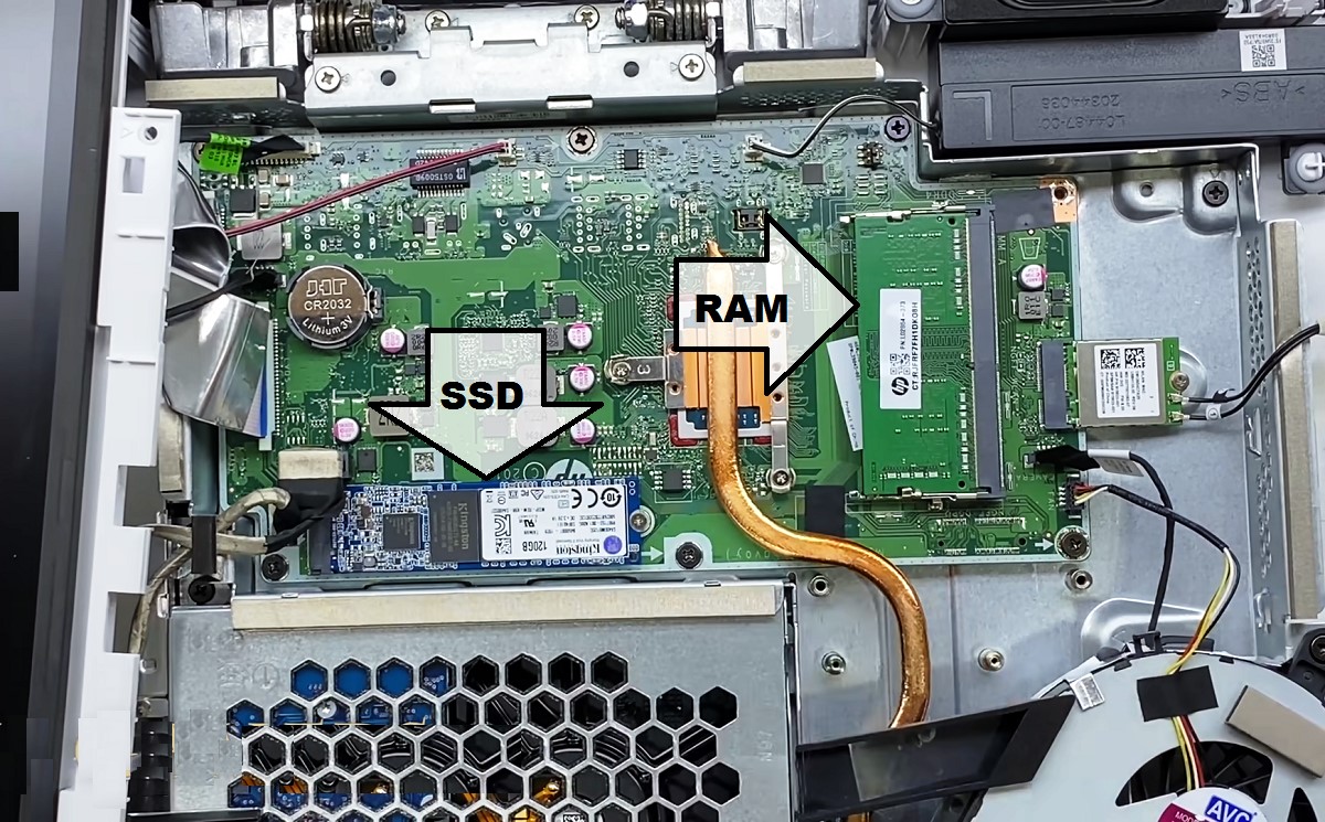 HP 22 DF0022 AIO RAM and SSD