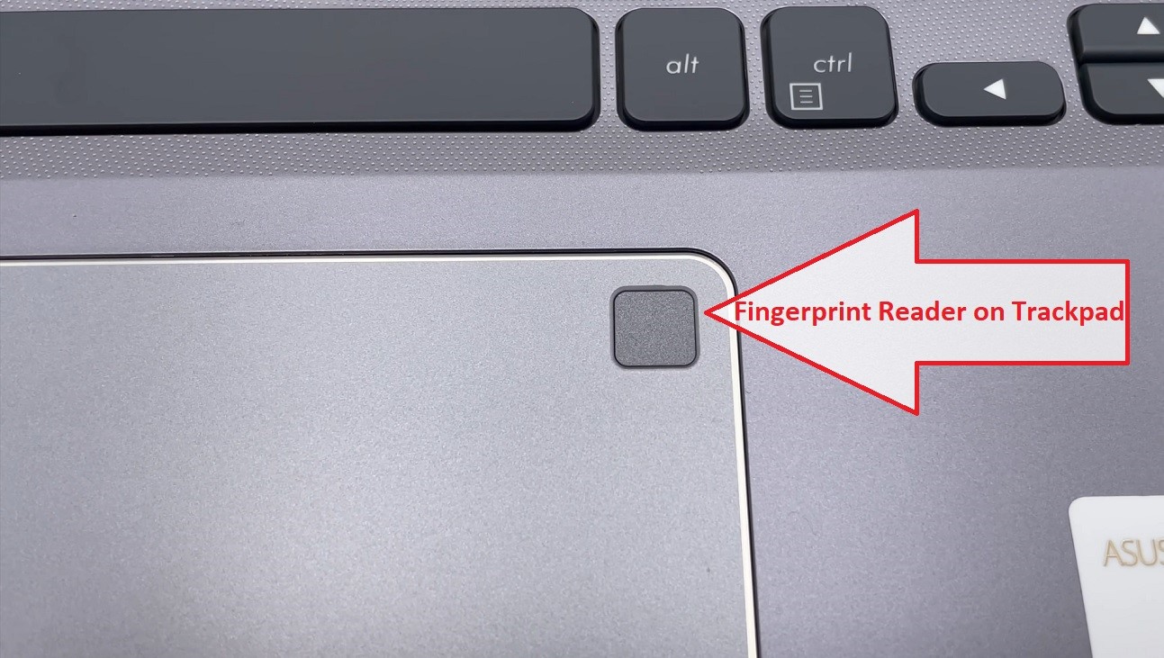 Asus F512JA-AS34 VivoBook Laptop Fingerprint Reader
