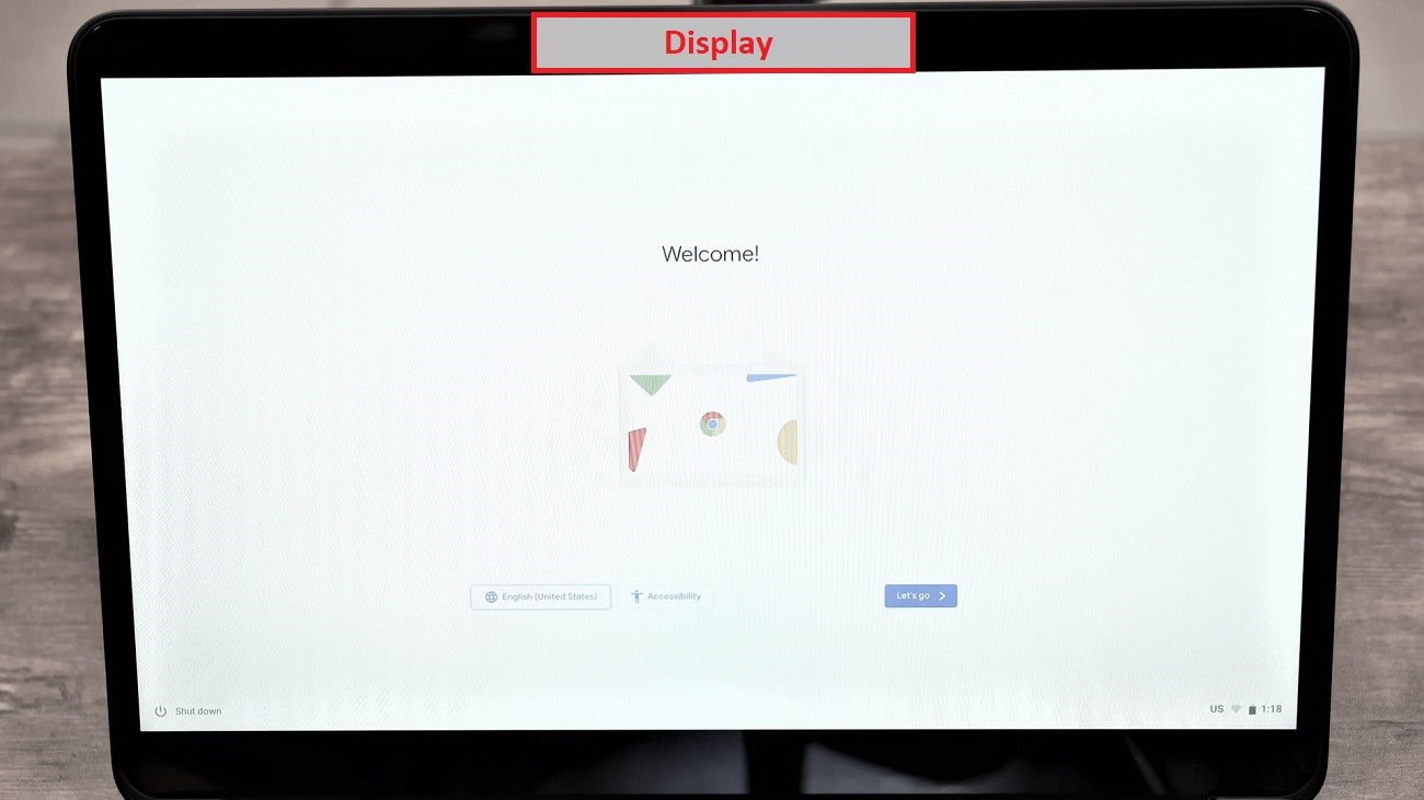 Google Pixelbook Go Chromebook Display