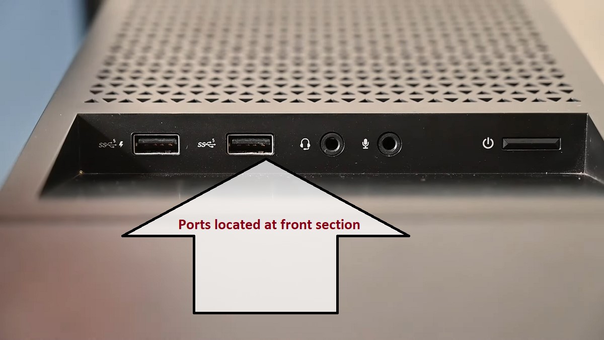 HP Omen 30L Gaming Desktop Front Ports