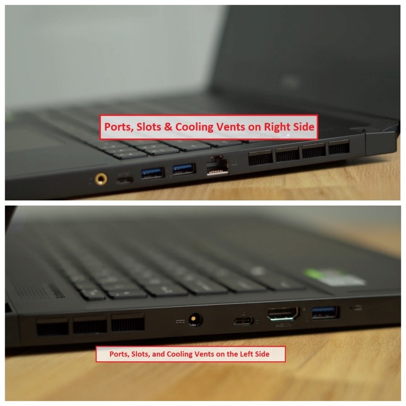 MSI GS66 Stealth 10SE Laptop Ports