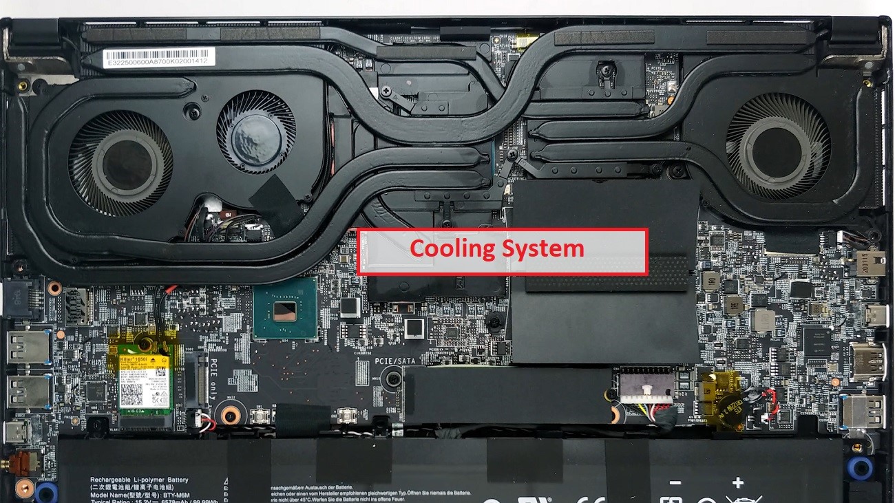 MSI GS66 Stealth 10SE Laptop Cooling System
