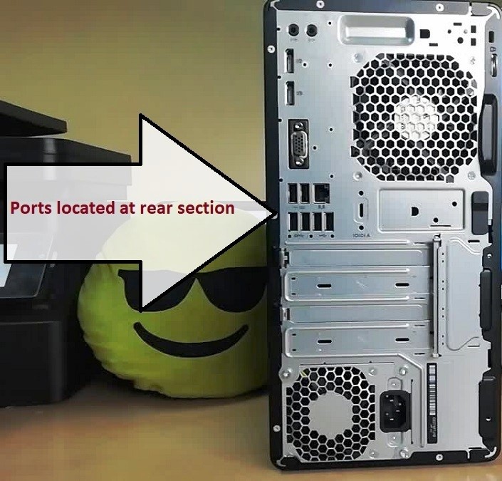 HP ProDesk 600 G3 Business Desktop Rear Ports